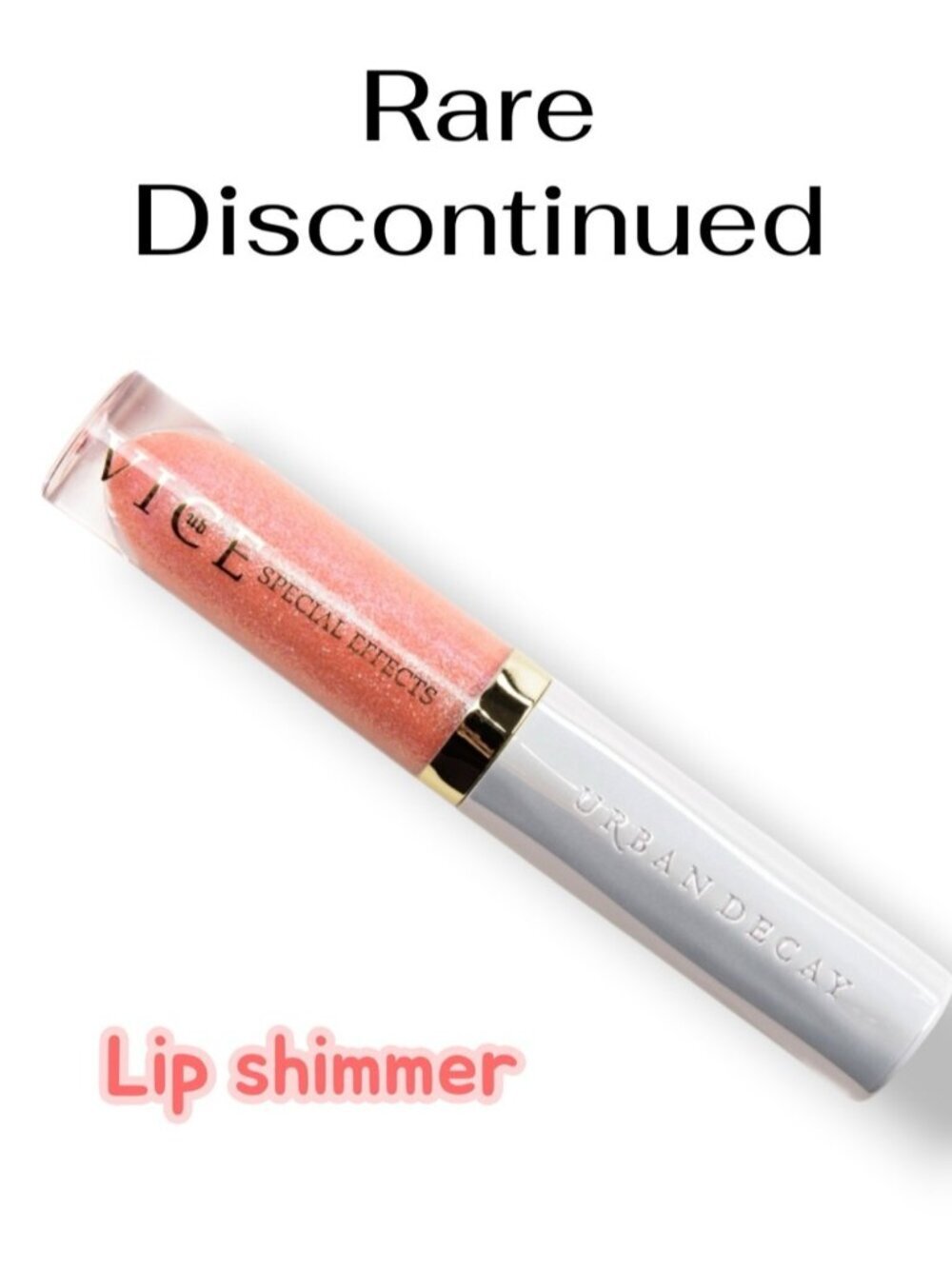 NEW DISCONTINUED Urban Decay Vice Special Effects Lip gloss Topcoat Fever pink